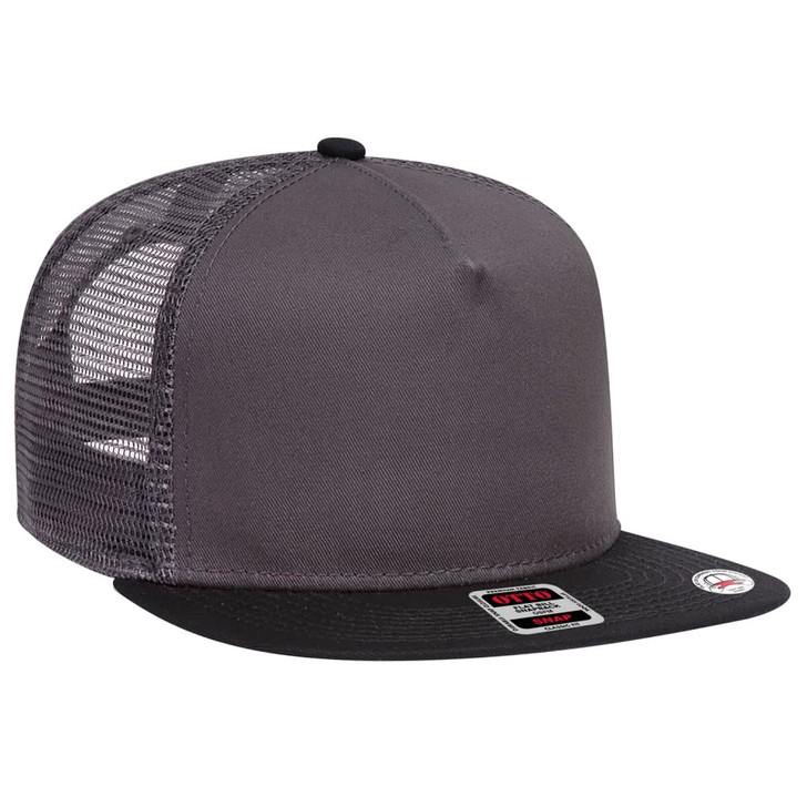 5 Panel Mid Profile Trucker Cap