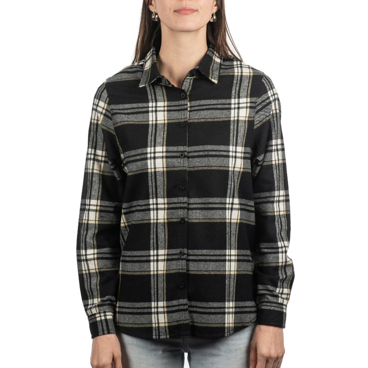 Long Sleeve Yarn-Dyed Flannel Shirt