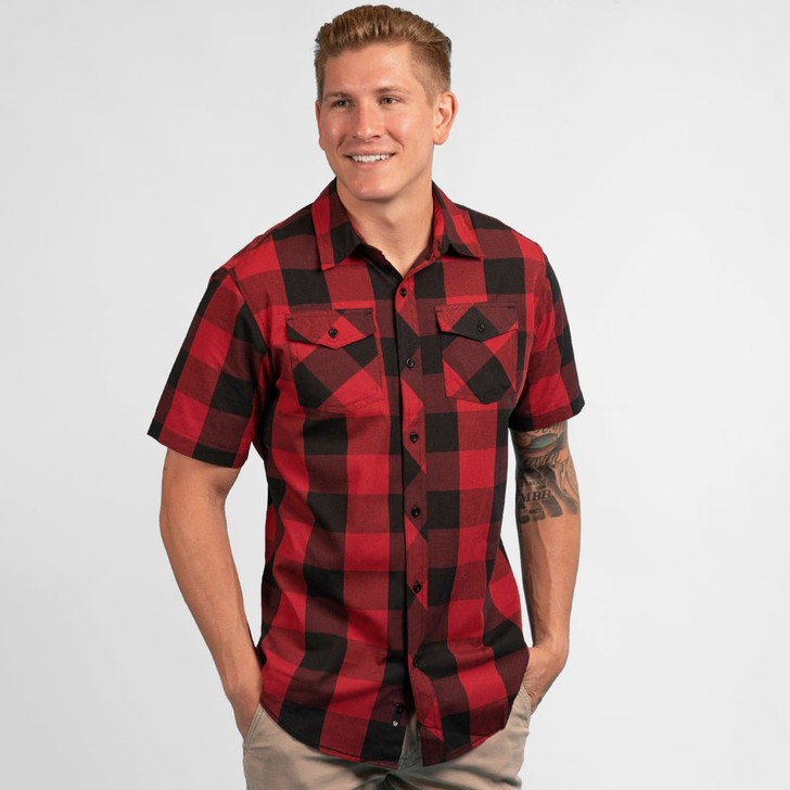Buffalo Yarn-Dyed Short Sleeve Shirt