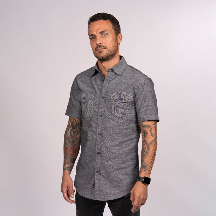 Short Sleeve Chambray Shirt