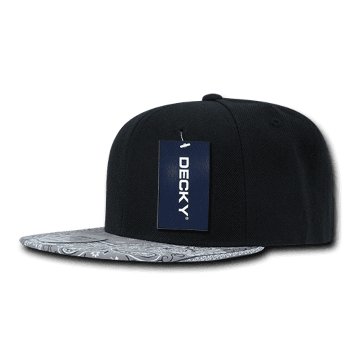 6 Panel High Profile Structured Bandanna Snapback