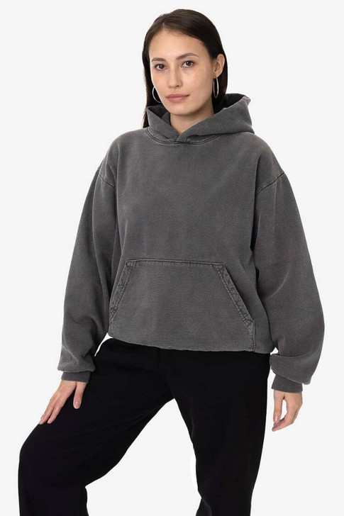 Garment Dye Heavy Fleece Hooded Pullover
