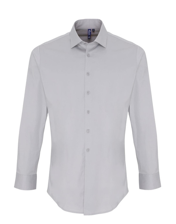 Stretch Fit Cotton Poplin L-S Shirt