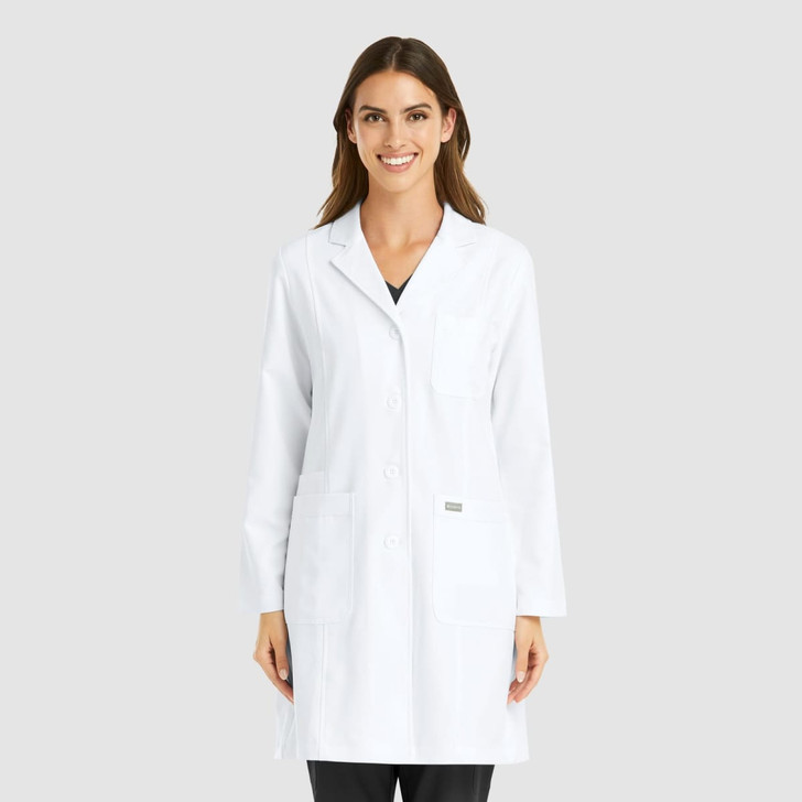 Momentum Womens Full Length Lab Coat (36")