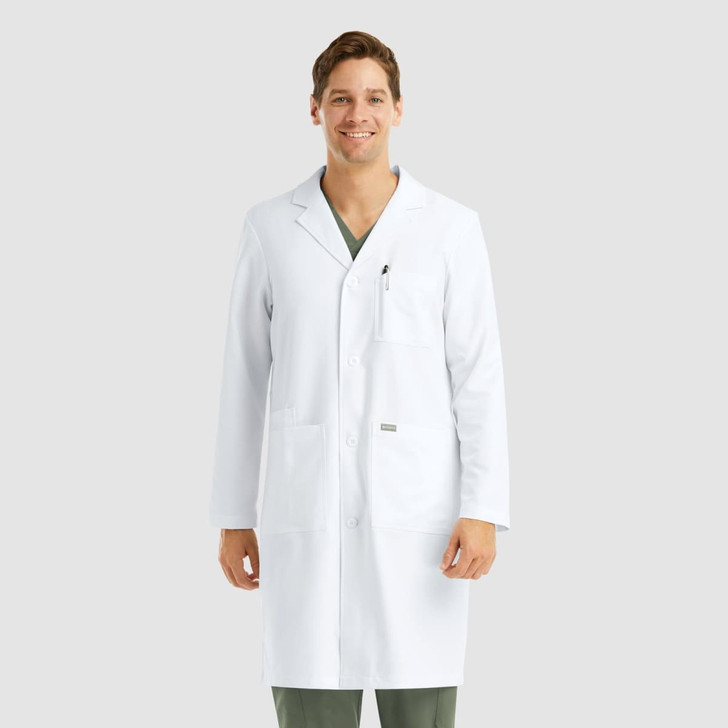 Momentum Mens Full Length Lab Coat (40")