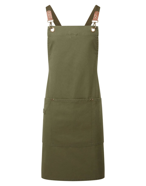 Clip & Clasp Cross-Back Bib Apron