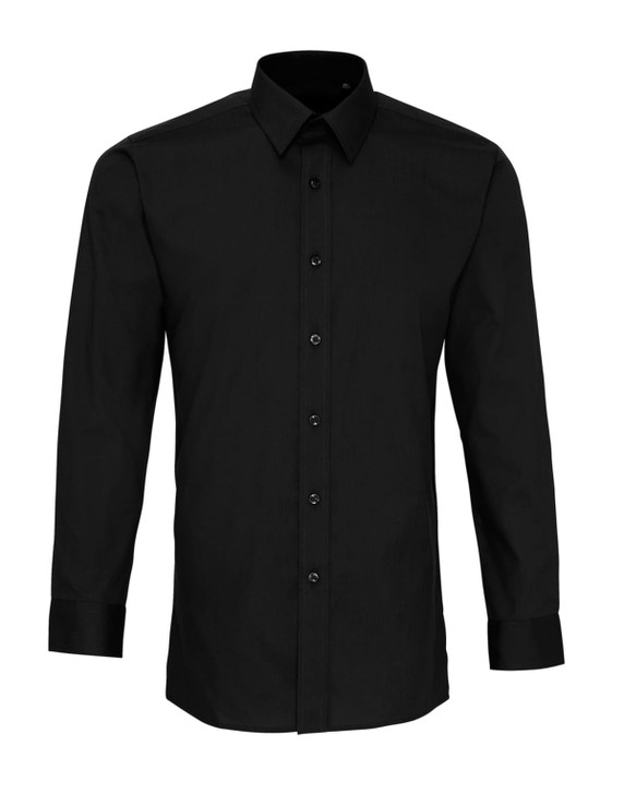 Poplin Fitted L-S Shirt
