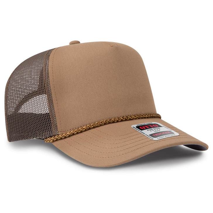 5 Panel Mid Profile Rope Trucker Hat
