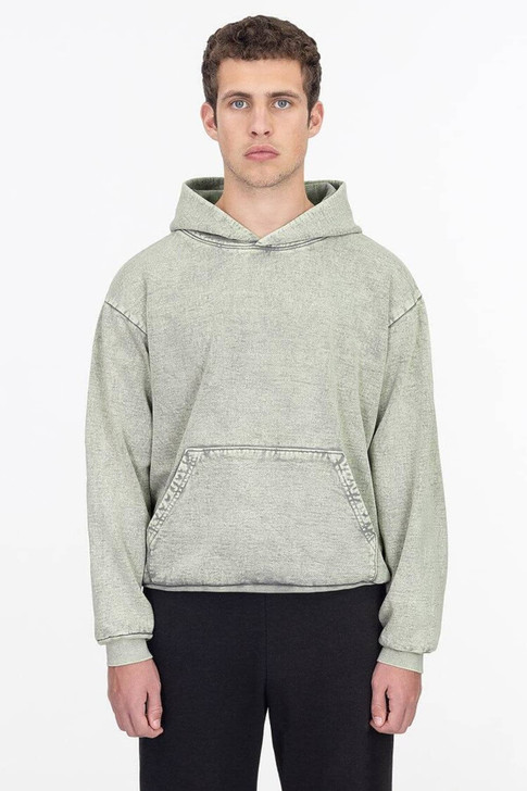 Mineral Wash Heavy Fleece Hooded Pullover