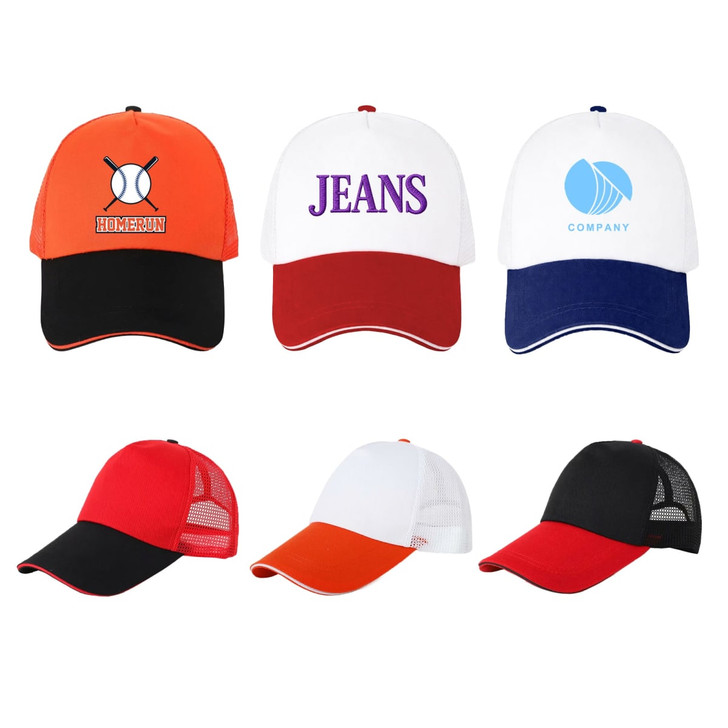 5 Panel Sandwich Mesh Back Peak Cap