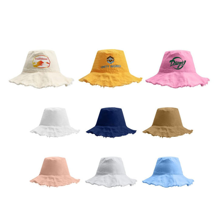 Raw Edge Bucket Hat