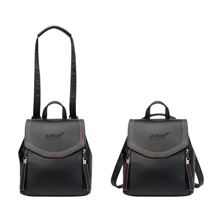 Convertible Leather Backpack