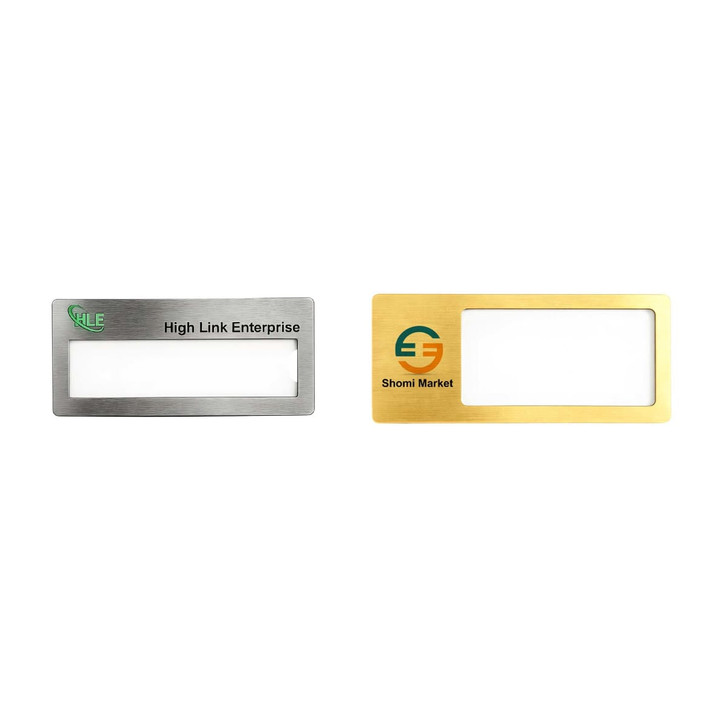 Reusable Metal Name Badge