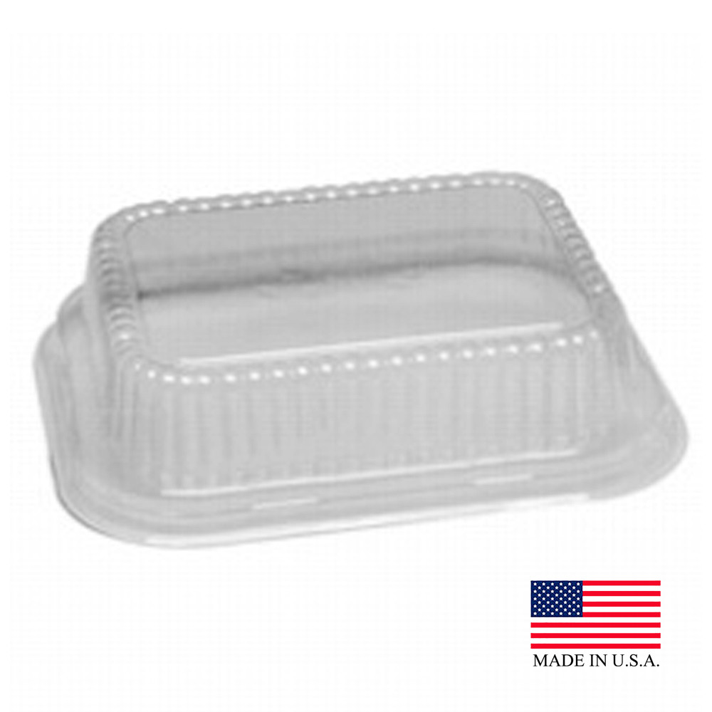 EASYPAK LD23 Clear 1 lb. Rectangular Plastic Dome Lid 1000/cs - Choice ...