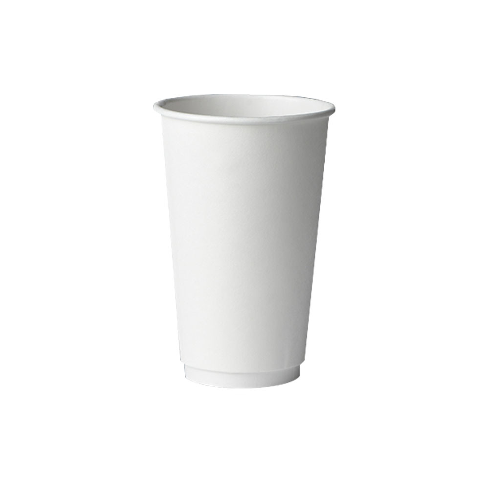 YESPAC DWWC12 White 12 oz. Double Wall Paper Hot Cup 20/26 cs