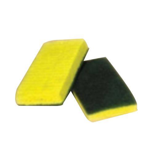ACS  74-612 SCRUBBER SPONGE MEDDUTY  6.25X3.25 GRN BACKED/YEL SPONG (CASE OF 20)