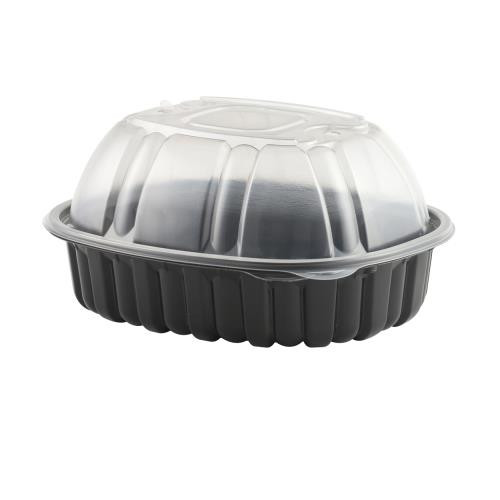 ANCHOR PACKAGING 4110600 NATURE'S BEST ROASTER  P/P HIGH DOME VENTED LID BLACK (CASE OF 170)