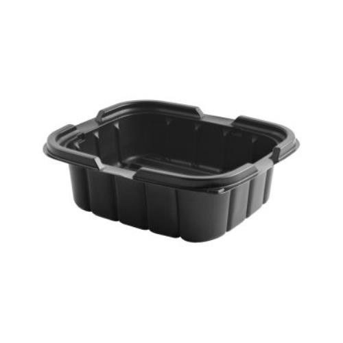 ANCHOR PACKAGING 4110620 CRISP FOOD CONTAINER  COMBO PP 7X6 BLK BASE/CLR LID (CASE OF 400)