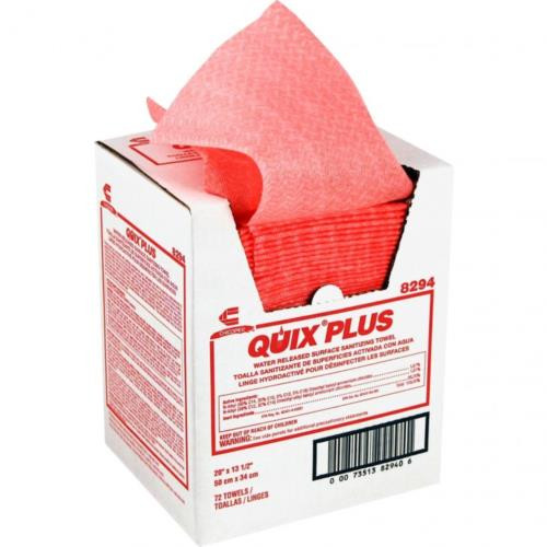 BERRY GLOBAL 8294QUIX PLUS SANITIZING TOWEL  13.5X20 (CASE OF 72)