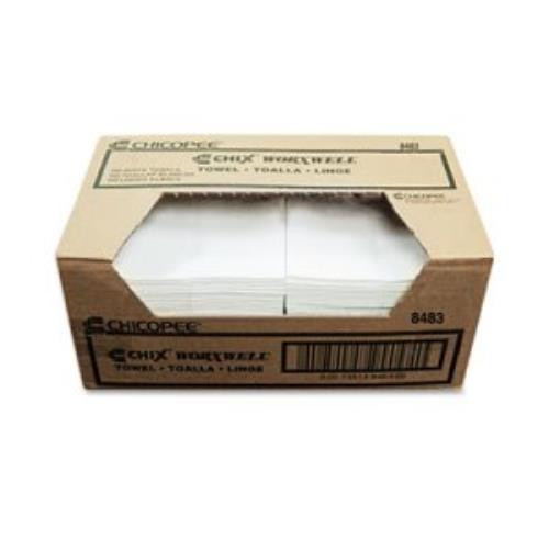 BERRY GLOBAL 8483  CHIX WORXWELL WHITE  TOWEL 13.5X15"BULK  300/CS (CASE OF 300)