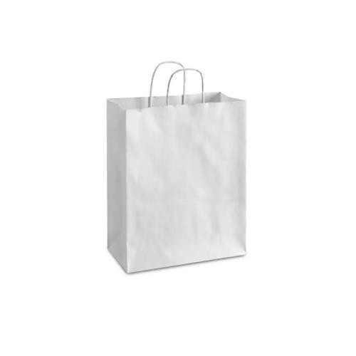 DURO 88206 BISTRO ROPE HANDLE BAG  PAPER 10X6.75X12 WHITE (CASE OF 250)