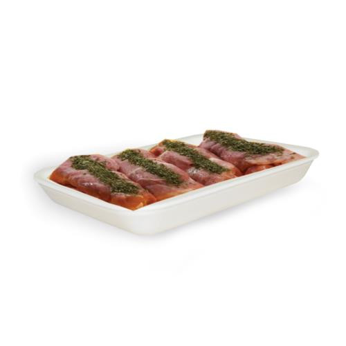 DYNE-A-PAK  17S WHITE FOAM TRAY  8.5X4.5X9/16       1M/CS (CASE OF 1000)