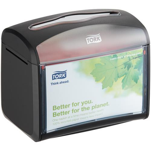 6232100 TORK XPRESSNAP  TABLE TOP DISPENSER BLACK (CASE OF 1)
