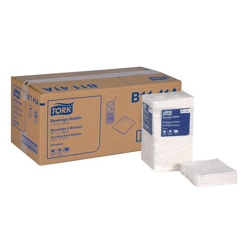 B1141A 1PLY UNIVERSAL BEVNAP  9.38X9.38 1/4-FOLD 8/500 4M/CS (CASE OF 4000)