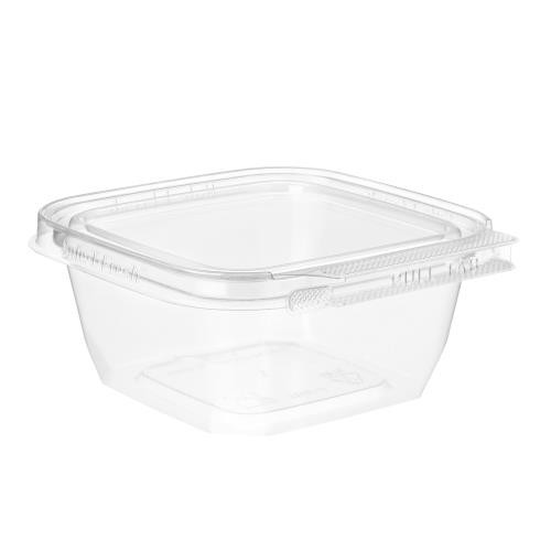 INLINE PLASTICS  TS4012 SQUAREWARE CLAMSHELL  PETE 12-OZ CL TAMPER RESISTANT (CASE OF 288)