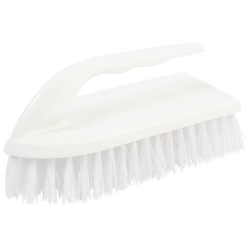 JANICO  4003 IRON HANDLE SCRUB BRUSH  PLASTIC WHITE (CASE OF 12)