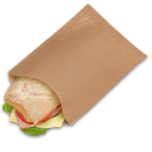 NOVOLEX BAGCRAFT  300100 ECO-PAK SANDWICH BAG  6.5X1X8 UNPTD NAT/KRAFT (CASE OF 2000)