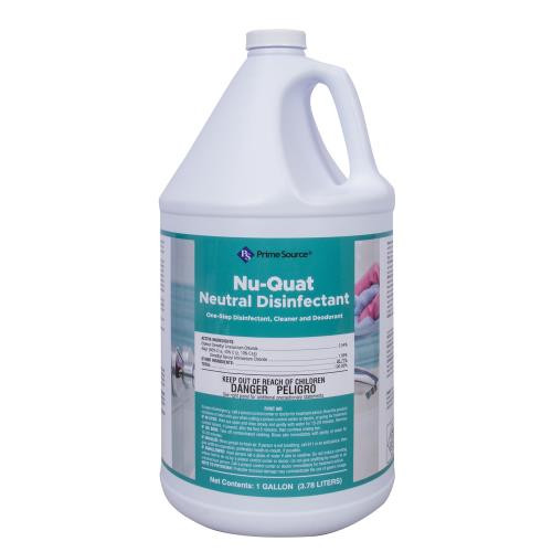 PRIME SOURCE  P/S  1-GAL NU-QUAT NEUTRAL  LEMON CLEANER/DISENFECTANT 4/C (CASE OF 4)