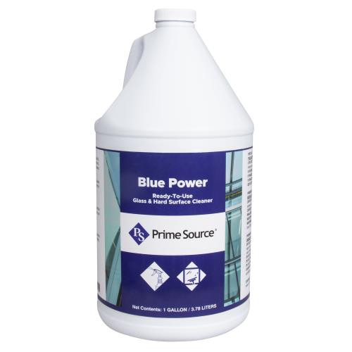 PRIME SOURCE  P/S BLUE POWER GLASS CLEANER  RTU 1 GAL         4/CS (CASE OF 4)