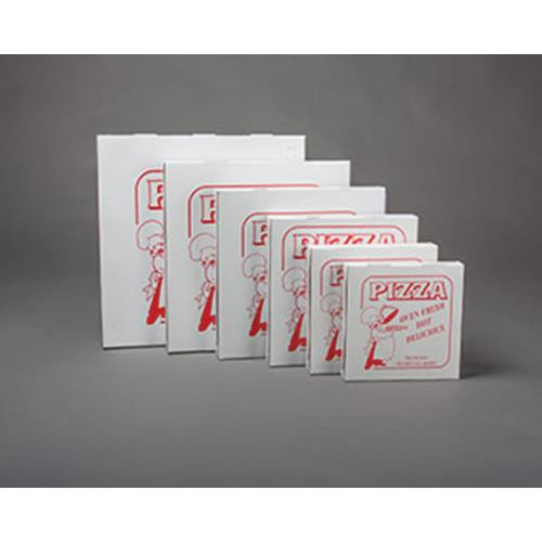 QUALITY CARTON & CONVERTING  7016SP PIZZA BOX CLAYCOAT 16"  16X16X2 STOCK PRINT PIZZA (CASE OF 100)