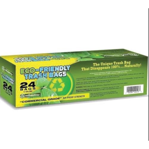 UNISTAR PLASTICS 530203 BIODEGRADABLE 1/6 LD  T SAK PURPLE FLOWER  .75 MIL (CASE OF 500)