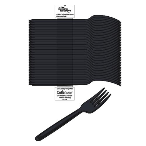 WNA CEASEFK960BL CUTLEREASE FORK  MED/HVY WT PS BLACK BULK (CASE OF 960)
