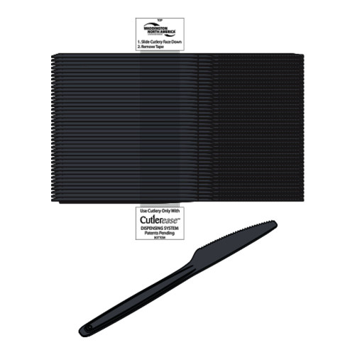 WNA CEASEKN960BL CUTLEREASE KNIFE  MED/HVY WT PS BLACK BULK (CASE OF 960)