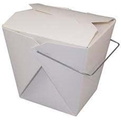 WESTROCK 16WHWHITEMB 16-OZ FOOD PAIL  WHITE WITH WIRE HANDLE  500/CS (CASE OF 500)