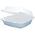 DART 85HT1R 1-CMPT CONTAINER 8X8  REMOVEABLE LID FOAM WHITE (CASE OF 200)