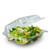 DART C53PST1 SANDWICH HINGED LID  CONTR OPS 5.25X5-3/8X2-5/8 CLR (CASE OF 500)