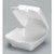 GENPAK  SN225 SNAP IT CONTAINER HINGED  FOAM LARGE 5.81X5.69X3.13 WHT (CASE OF 500)