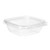 INLINE PLASTICS  TS4008 SQUAREWARE CLAMSHELL  PETE 8-OZ CLR TAMPER RESISTANT (CASE OF 300)