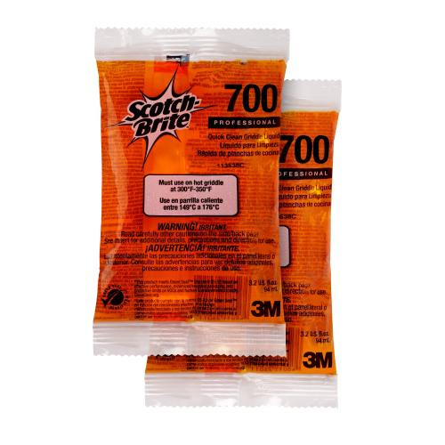 3M 70-0070-0037-8 QUICK CLEAN  GRIDDLE LIQUID 700-40 (CASE OF 40)