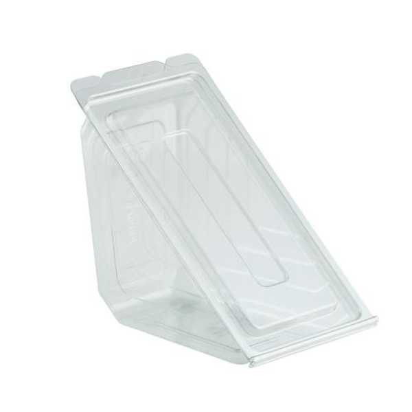 ANCHOR PACKAGING 4511019 HINGED SANDWICH WEDGE  PVC CLEAR LID/BASE DVH1101 (CASE OF 250)