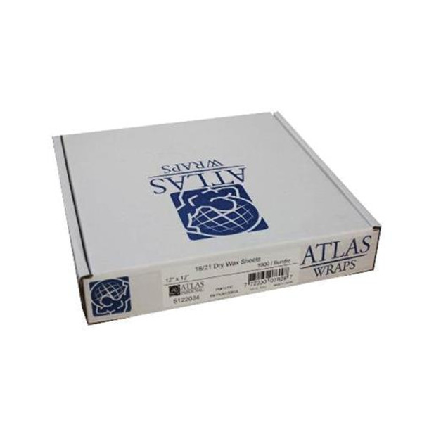 ATLAS PACKAGING 5092006 9X12 WET WAX WRAP  SHEET 10# (CASE OF 5)