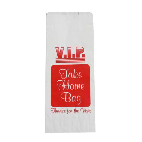 ATLAS PACKAGING 2051009 DOGGIE WHITE VIP BAG  5X3X12 STOCK PRINT  500/CS (CASE OF 500)