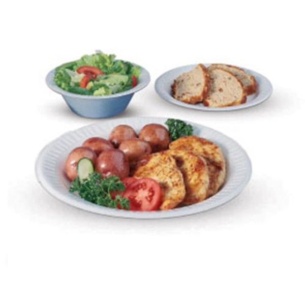 DART 9CPWCR CONCORDE 3-CMPT PLATE  UNLAMINATED FOAM 9" WHITE (CASE OF 500)