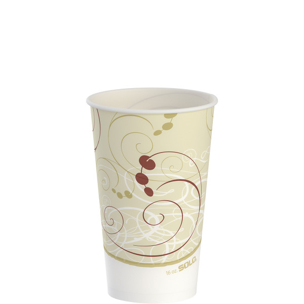 DART RW16-J8000 16-OZ WAX COLD CUP  WAXED PAPER SYMPHONY (CASE OF 1000)