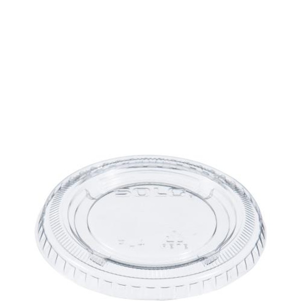 DART PL4N SOLO ULTRA CLEAR LID  NO SLOT 4-OZ F/SOUFFLE CUP (CASE OF 2500)