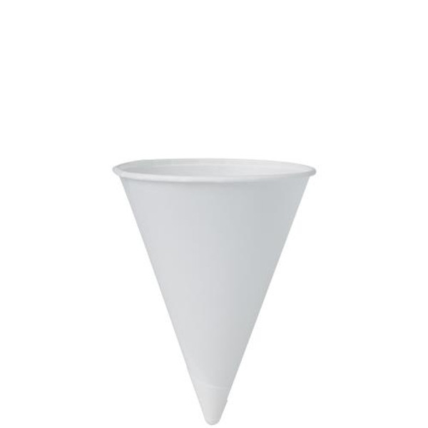 DART 4BR-2050 4-OZ ROLLED RIM CONE  CUP PAPER        5M/CS (CASE OF 5000)